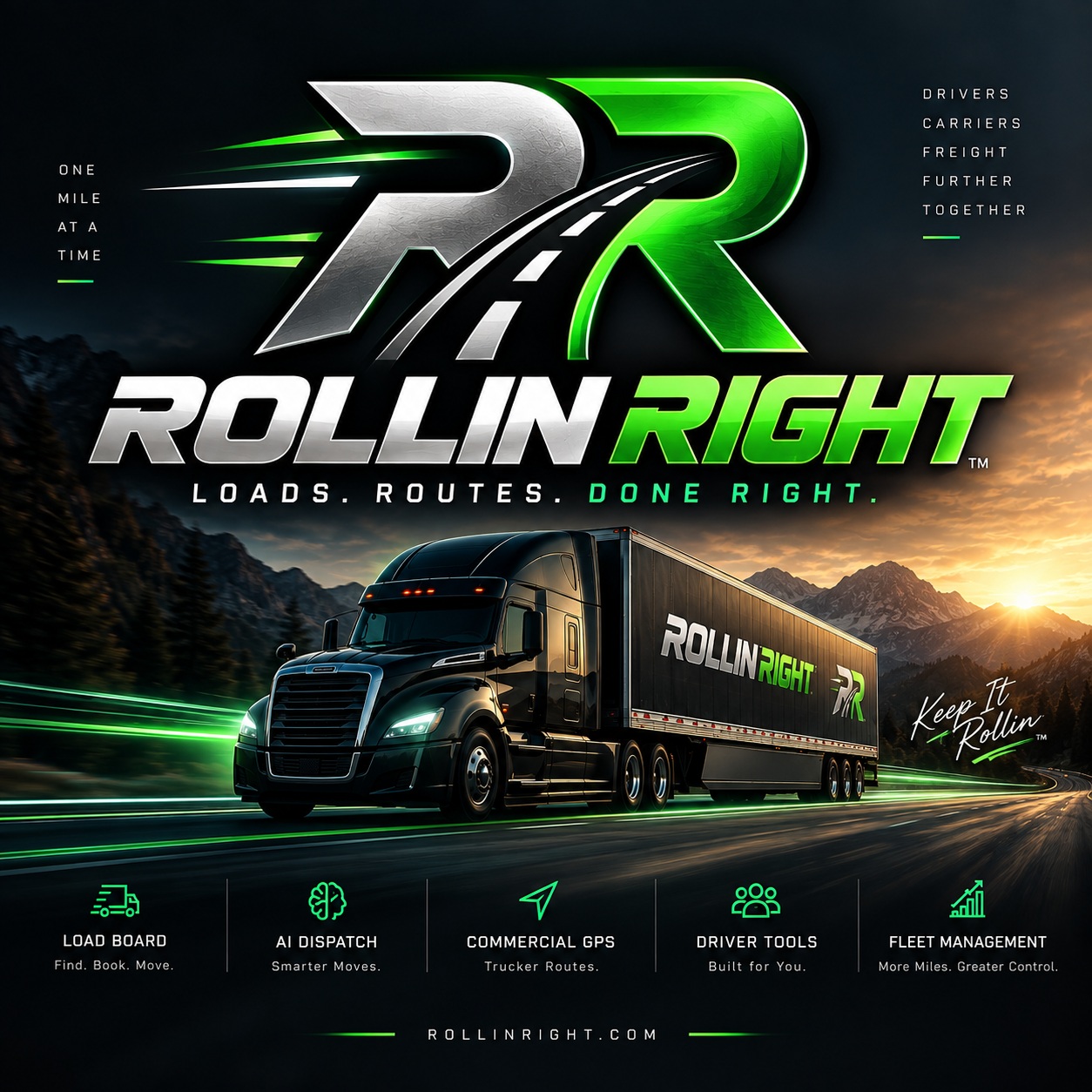 Rollin Right — Loads. Routes. Done Right.